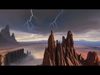 8K HDR Surreal Alien Landscape Background 3D model_1