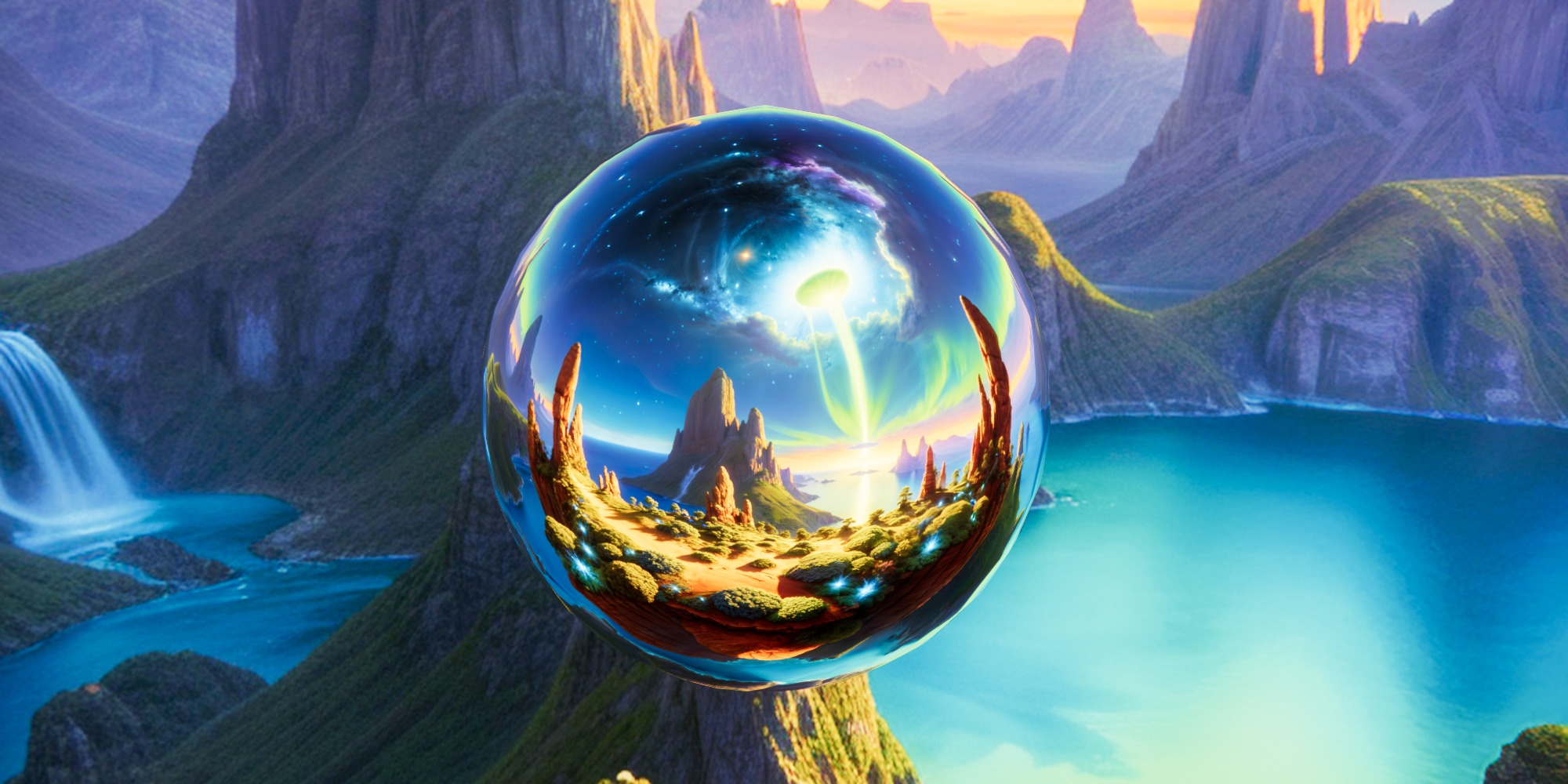 8K HDR Extraterrestrial Landscape Background 3D model_2