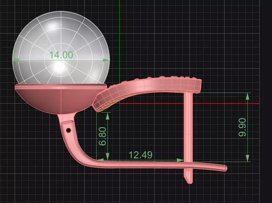 Pearl Earrings 3D print model_8