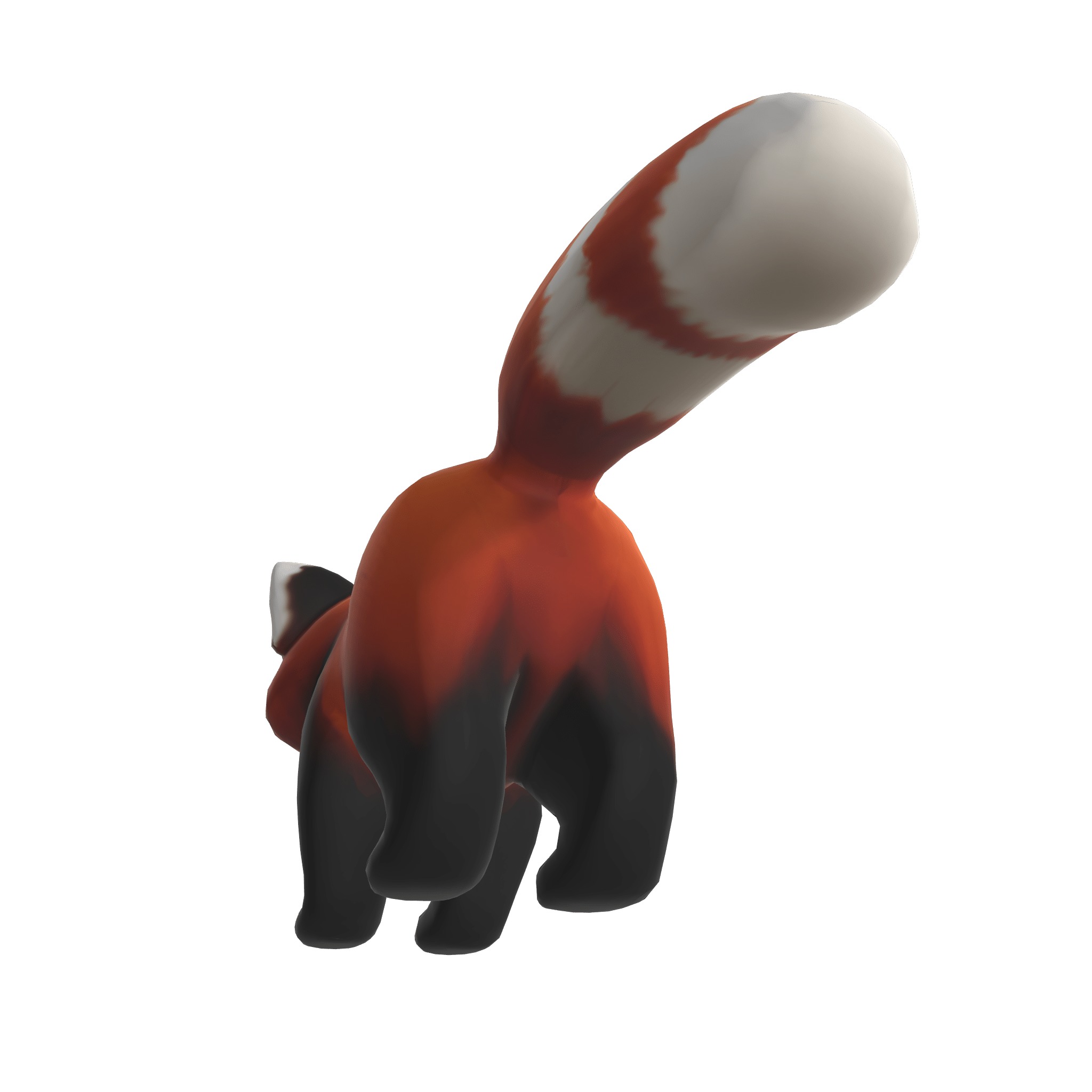 Playful Red Panda 3D model_7