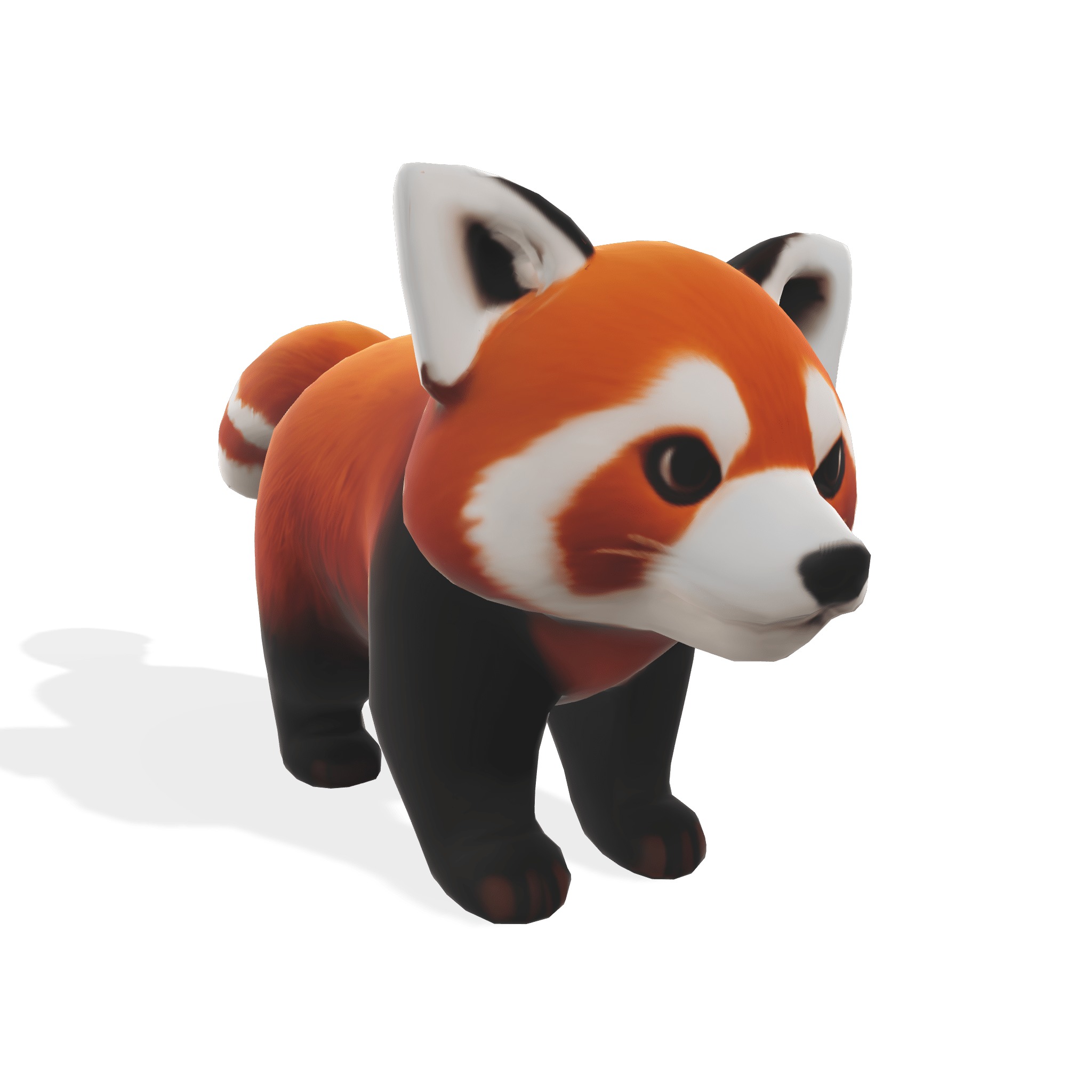 Playful Red Panda 3D model_1