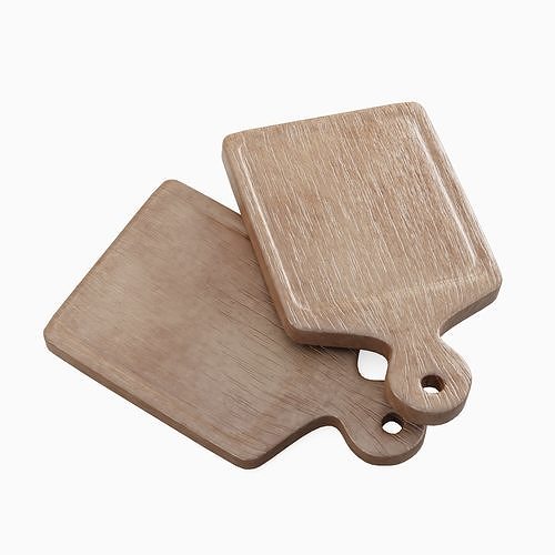 Cutting Board 06 Low-poly 3D model 6