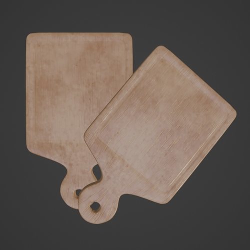 Cutting Board 06 Low-poly 3D model 7