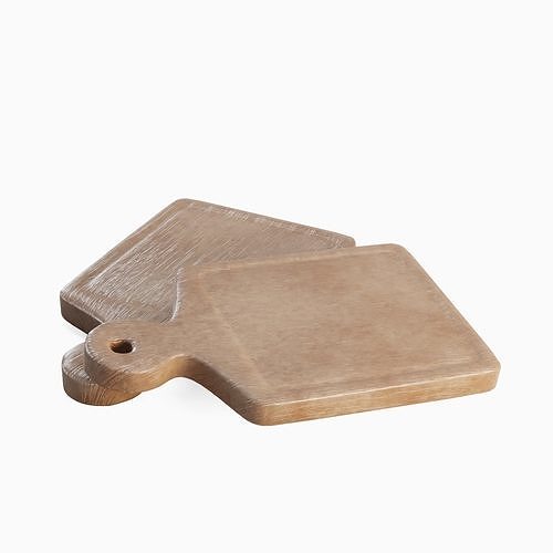 Cutting Board 06 Low-poly 3D model 2
