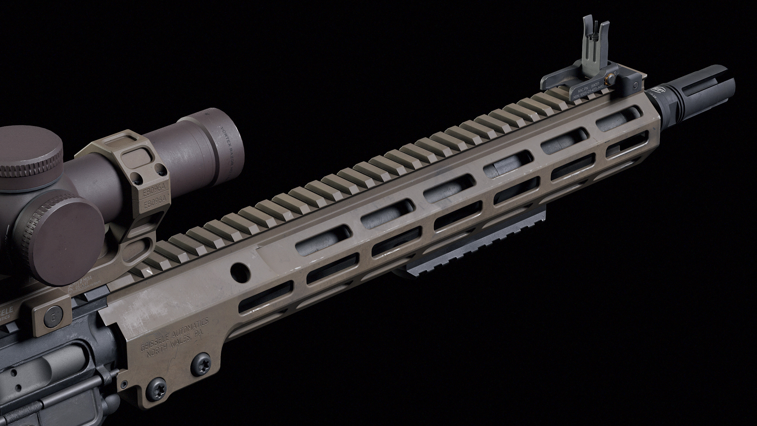 M4 URGI Low-poly 3D model_11