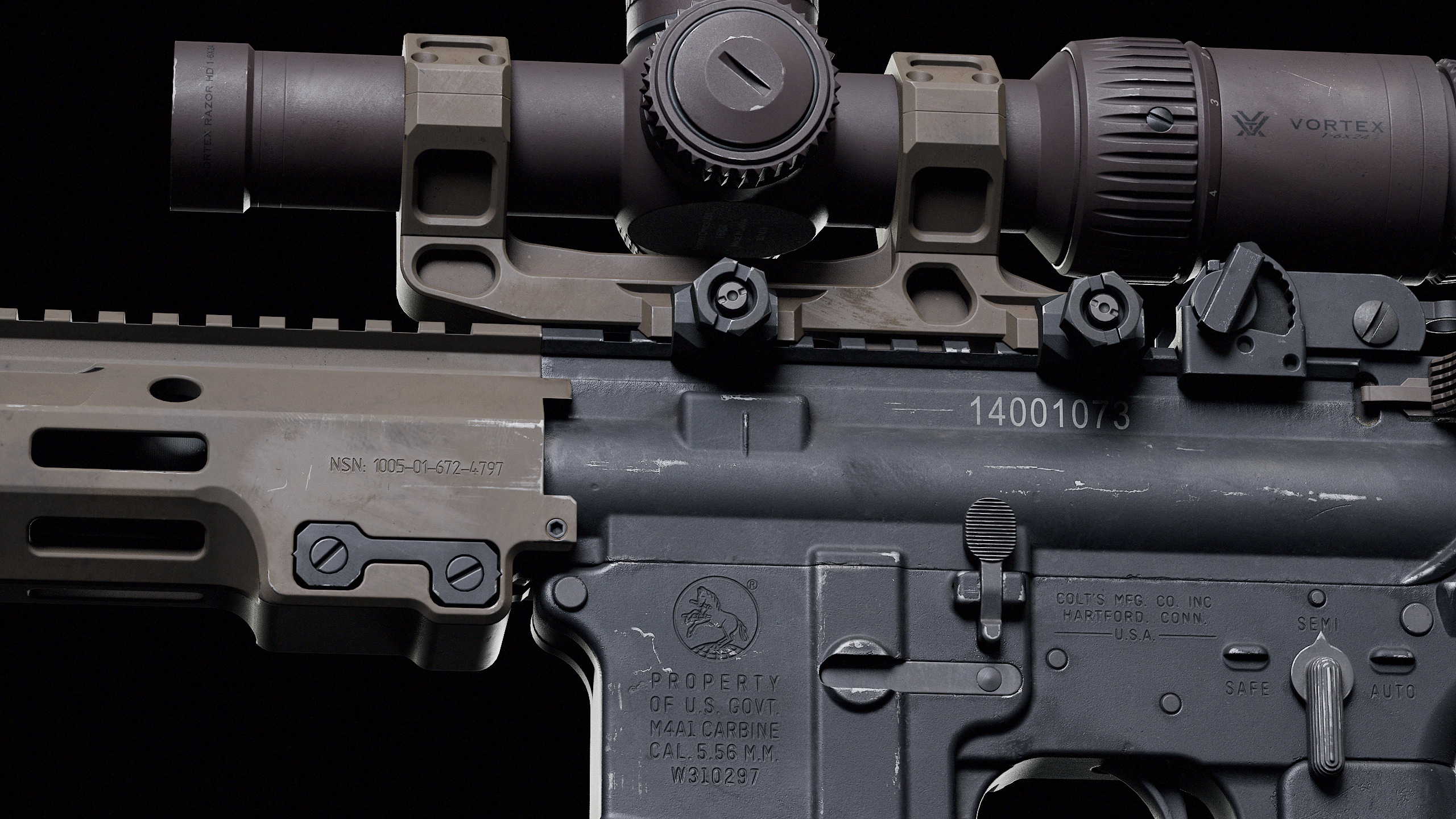 M4 URGI Low-poly 3D model_17