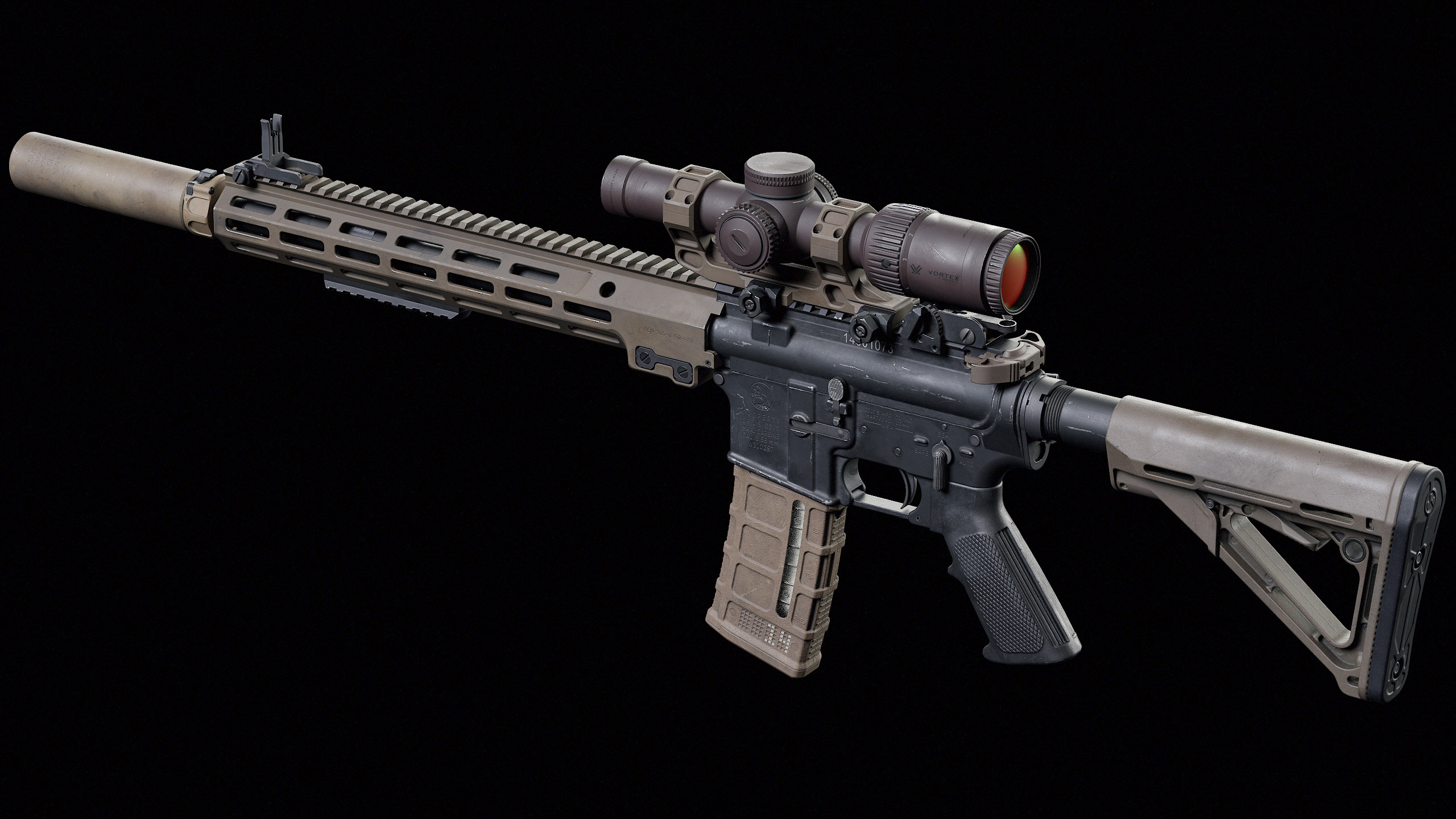 M4 URGI Low-poly 3D model_18