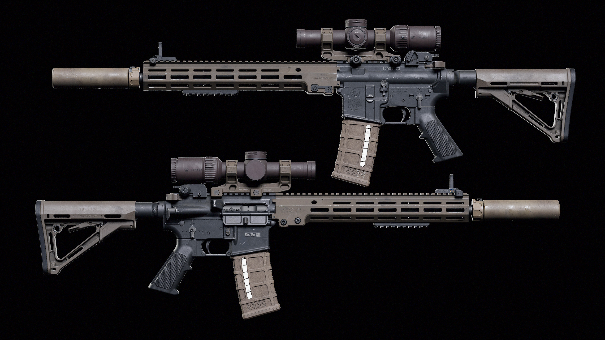 M4 URGI Low-poly 3D model_2