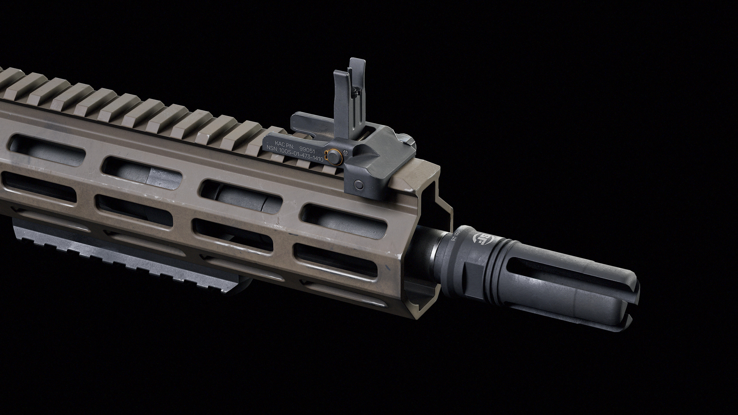 M4 URGI Low-poly 3D model_10