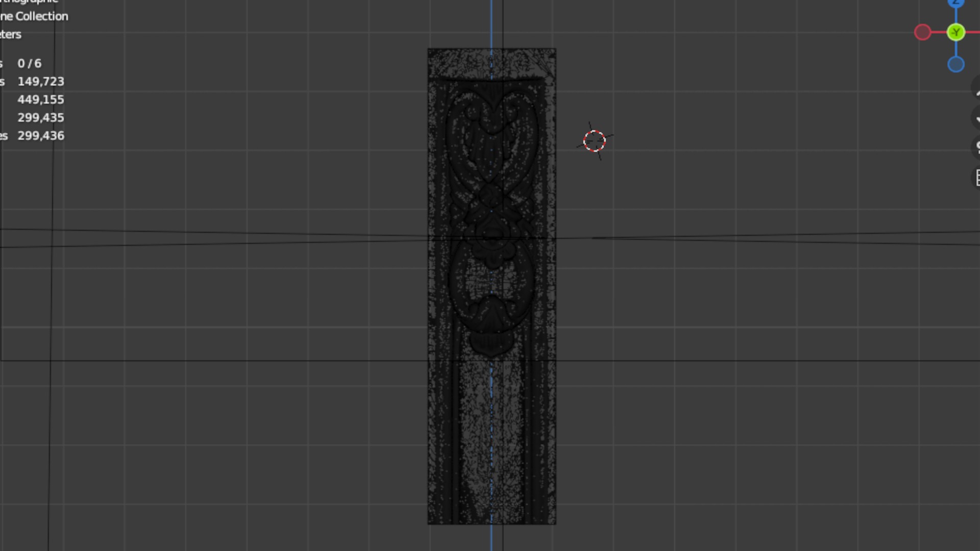 Classic decor ornament carved 35 3D model_5