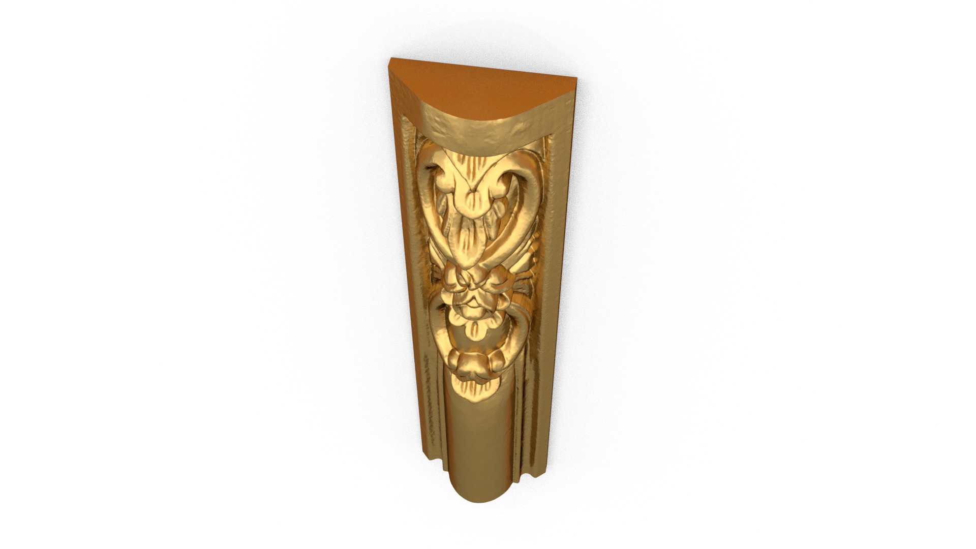 Classic decor ornament carved 35 3D model_3