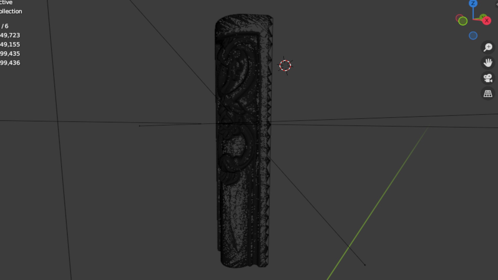 Classic decor ornament carved 35 3D model_6