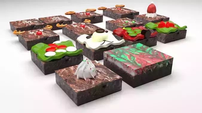 Christmas Style Brownies Set