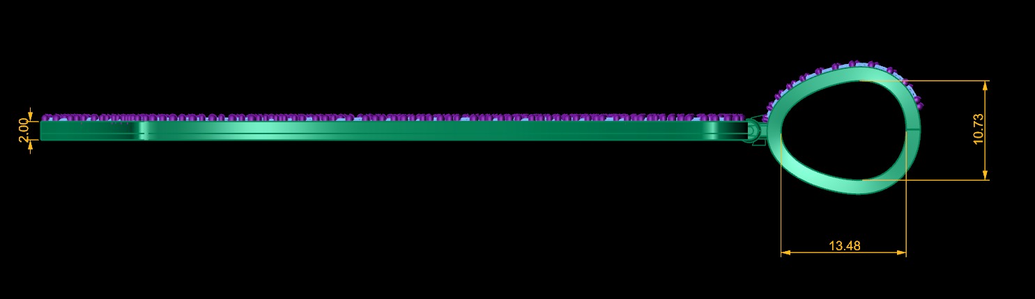 Model 1173 7 Diamond Name Plate Iced Out Honeycomb 3D print model_13