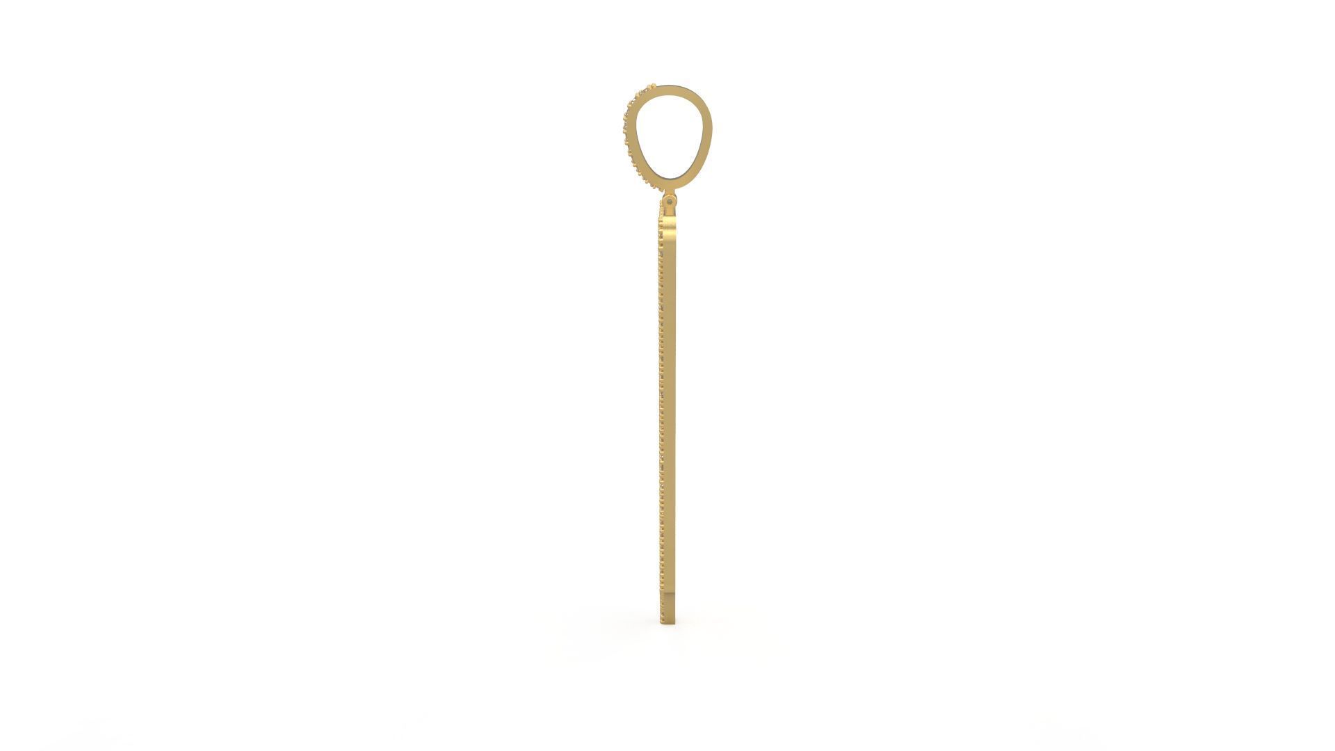 Model 1173 7 Diamond Name Plate Iced Out Honeycomb 3D print model_6