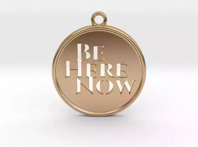 Be Here Now Pendant 3D print model