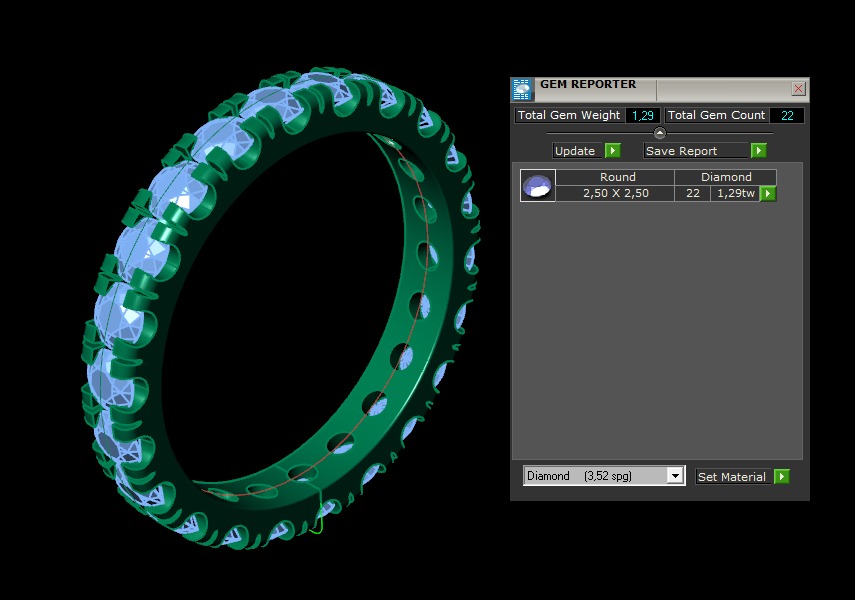 Model 1175 Eternity Diamond Ring Band US Size 3D print model_16
