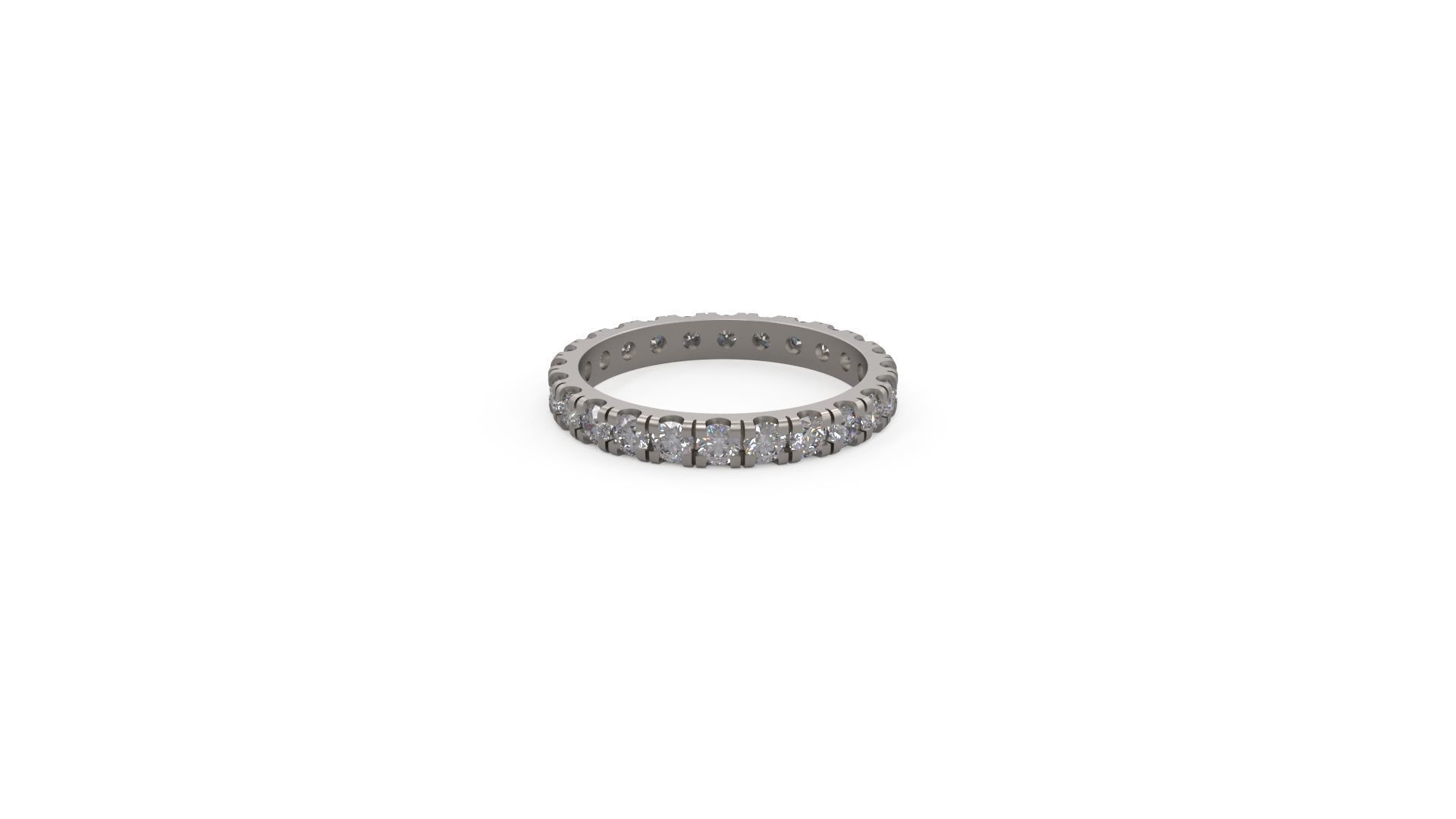 Model 1175 Eternity Diamond Ring Band US Size 3D print model_13