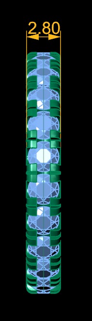 Model 1176 Eternity Diamond Ring Band US Size 3D print model_20