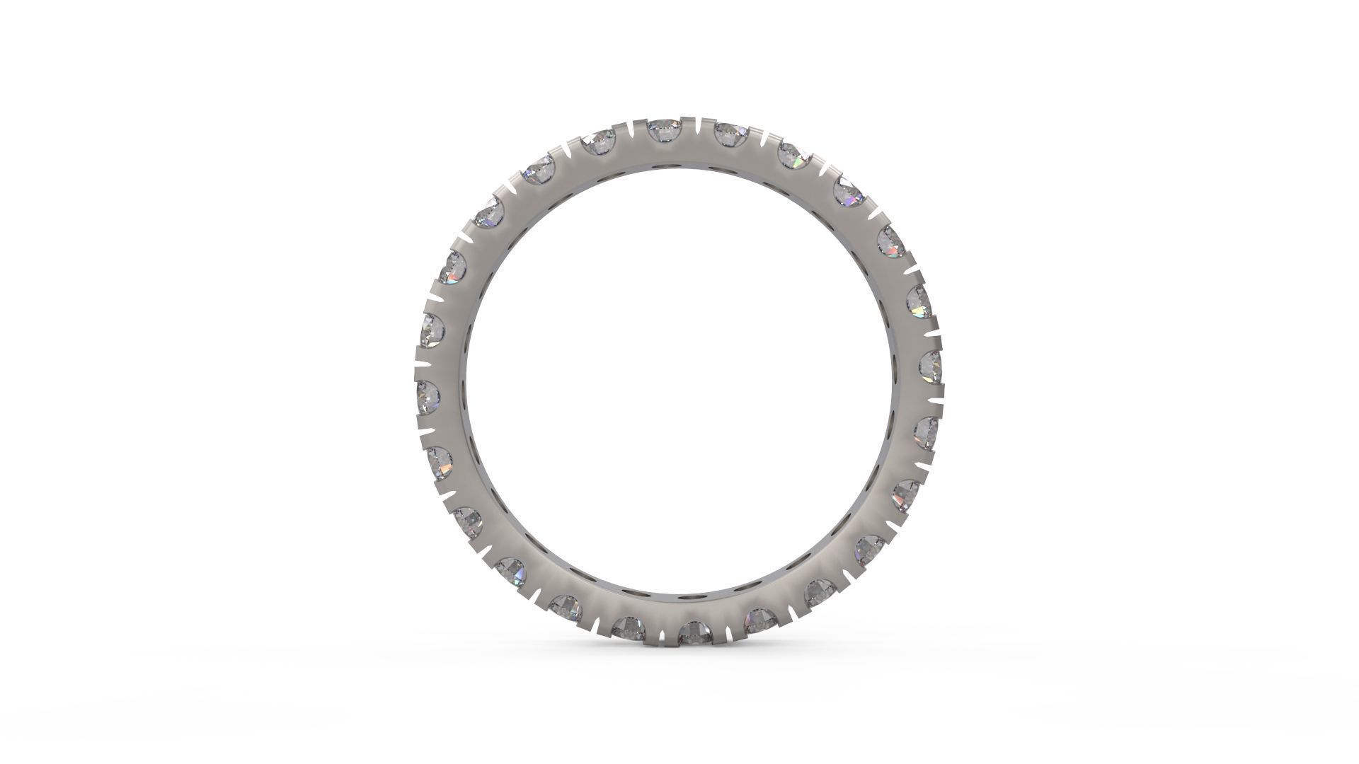 Model 1181 Eternity Diamond Ring Band US Size 3D print model_6
