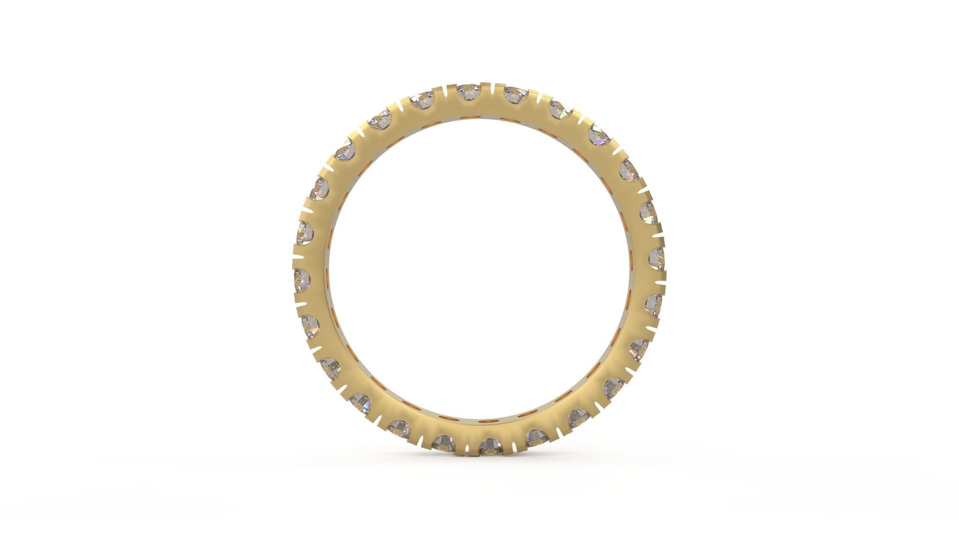 Model 1182 Eternity Diamond Ring Band US Size 3D print model_7