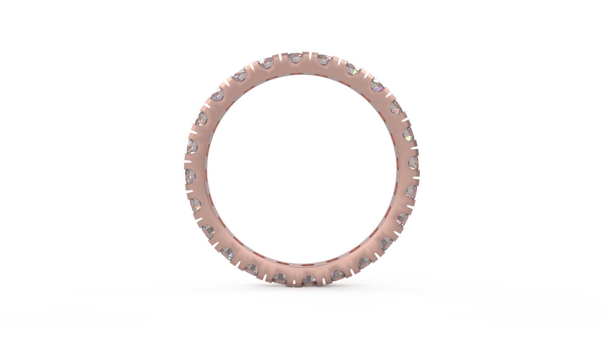 Model 1182 Eternity Diamond Ring Band US Size 3D print model_8