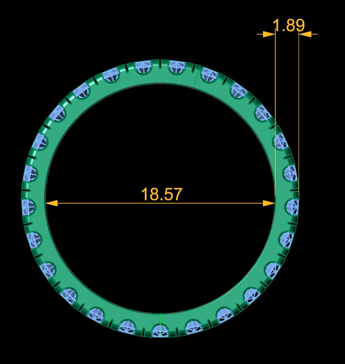 Model 1182 Eternity Diamond Ring Band US Size 3D print model_19