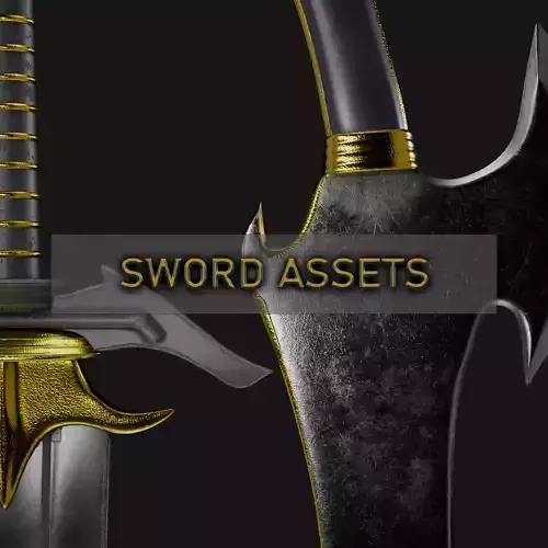 High-Quality Sword Asset with 4K Textures
