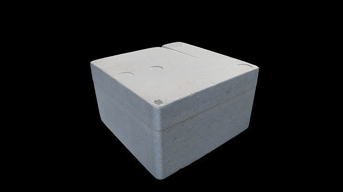 Anydrafts Foam box 02 Low-poly 3D model 2
