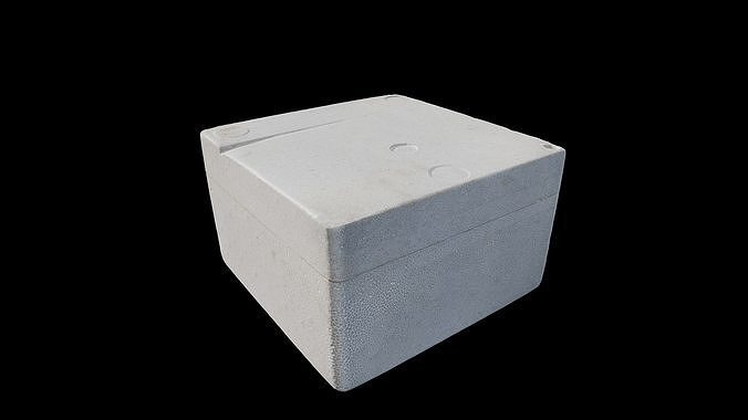 Anydrafts Foam box 02 Low-poly 3D model 7