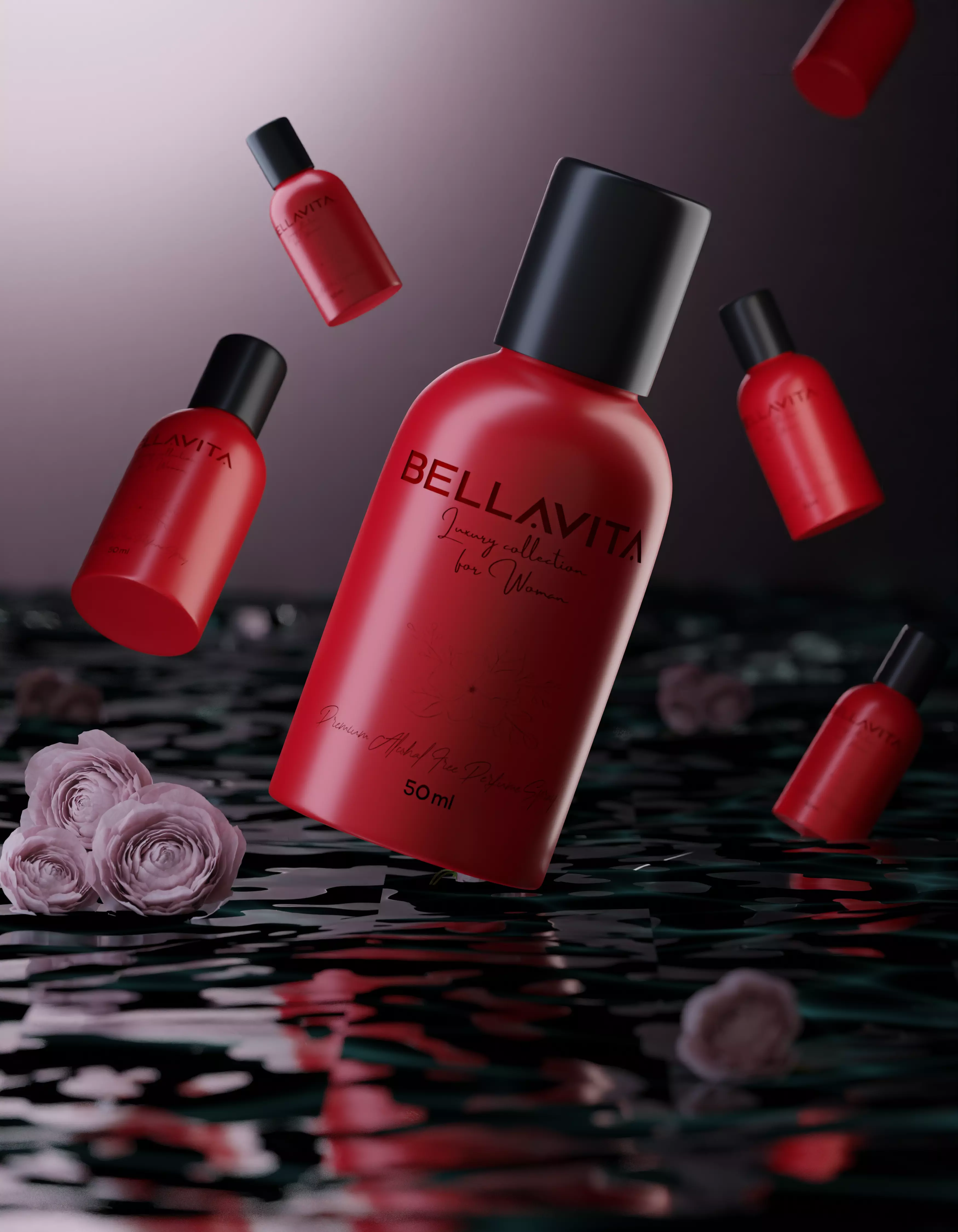 Perfume Bottles 3D Model 3D model