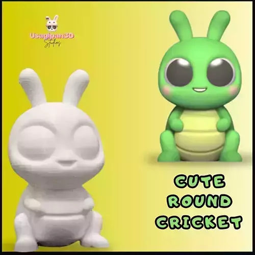Cute Round Cricket 3D print model