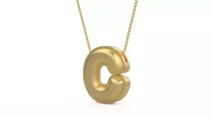 Model 1186 C Initial Letters Charm Balloon 20mm