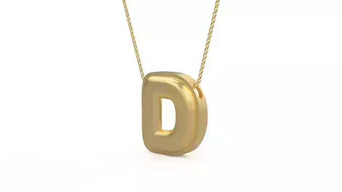 Model 1187 D Initial Letters Charm Balloon 20mm