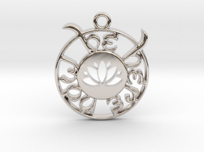 Be Here Now Pendant 3D print model_1
