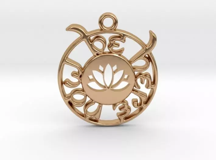 Be Here Now Pendant 3D print model_0