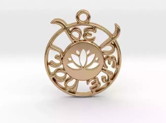 Be Here Now Pendant 3D print model