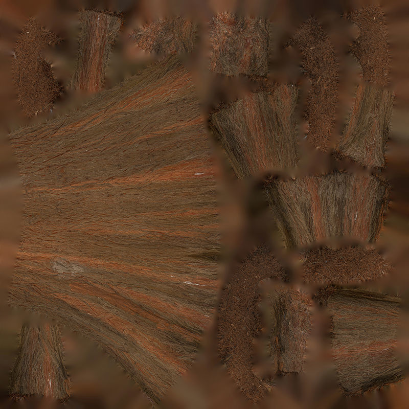 Anydrafts Taxodium ascendens Trunk 03 Low-poly 3D model_1