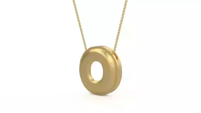 Model 1198 O Initial Letters Charm Balloon 20mm