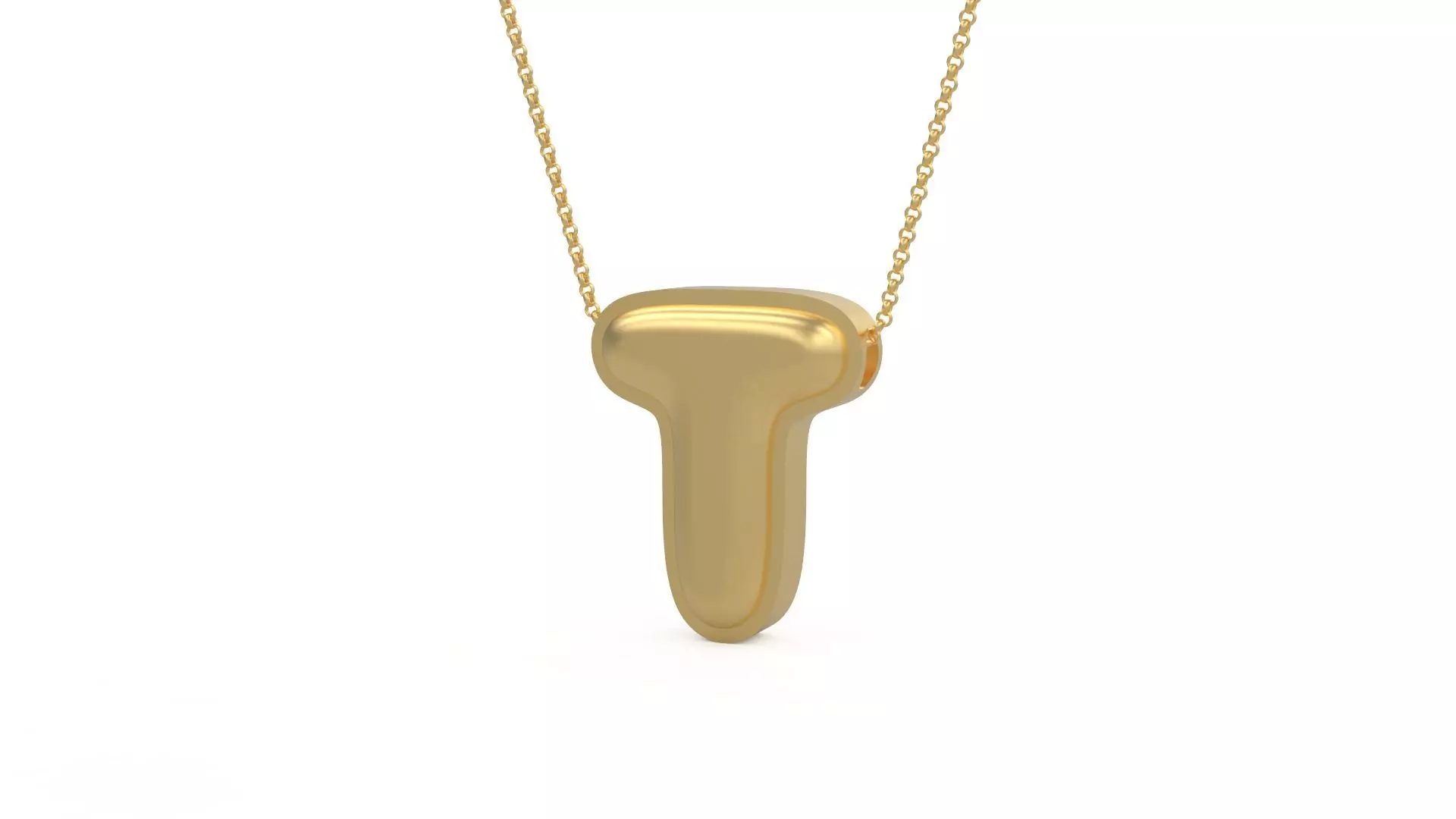 Model 1203 T Initial Letters Charm Balloon 20mm 3D print model