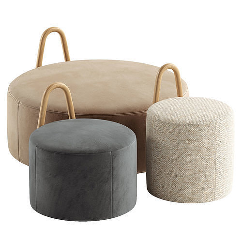 Amstelle Pouff 3D model