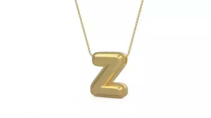 Model 1208 Y Initial Letters Charm Balloon 20mm 3D print model