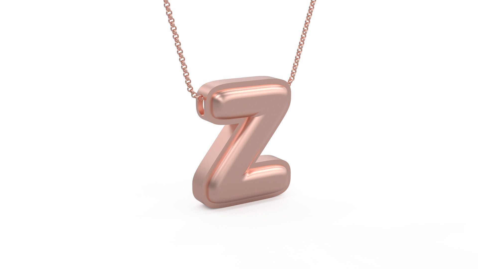 Model 1208 Y Initial Letters Charm Balloon 20mm 3D print model_6