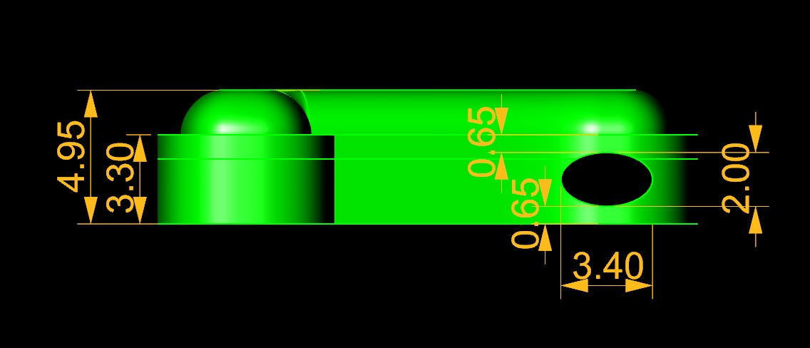 Model 1208 Y Initial Letters Charm Balloon 20mm 3D print model_11