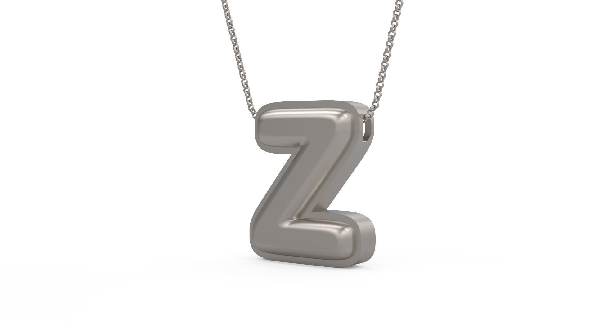 Model 1208 Y Initial Letters Charm Balloon 20mm 3D print model_5