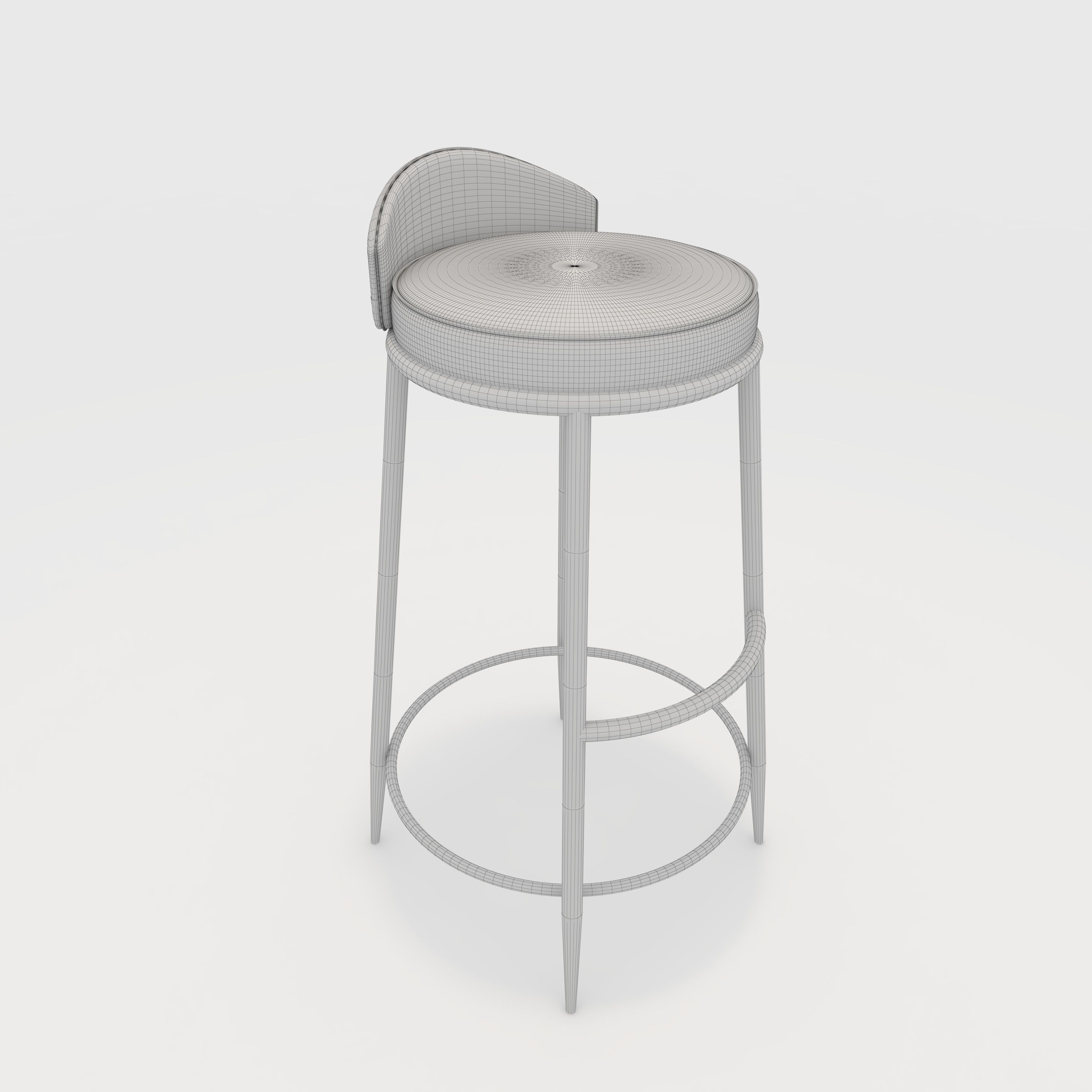 Bar Stool 45 3D model_1