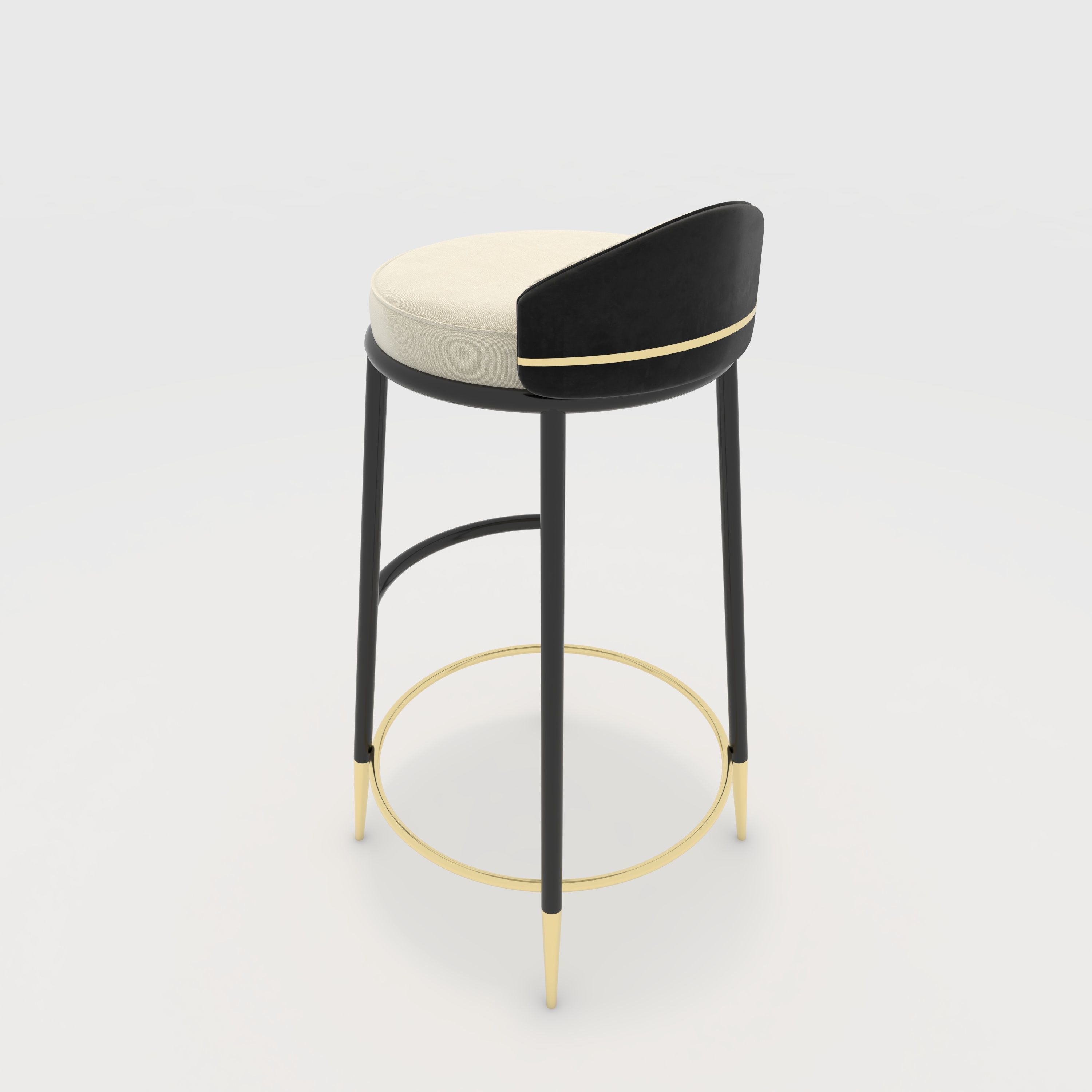 Bar Stool 45 3D model_4