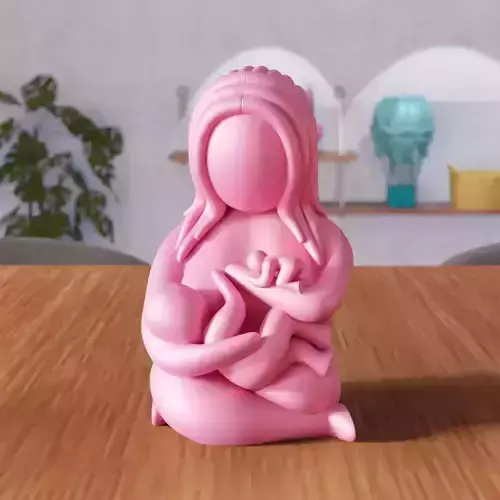 Mother and Child Figure - 347