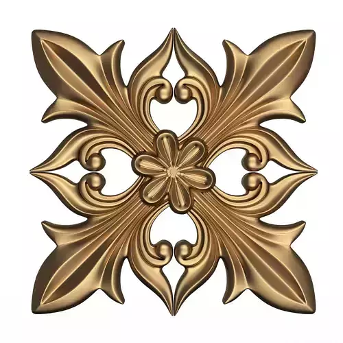 Rosette Carved Decoration CNC 026