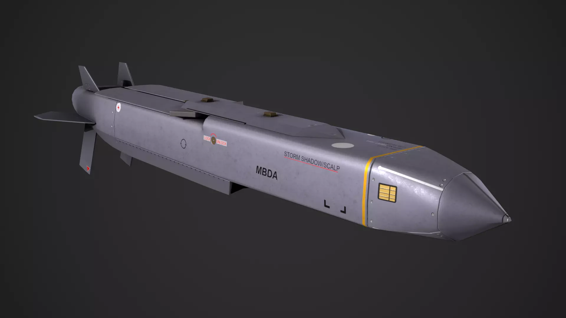 SCALP EG - Storm Shadow Low-poly 3D model_0